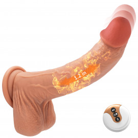 Paloqueth Heating Realistic Dildo with Thrusts, Rotations and Vibrations Skin
