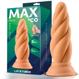 Max & Co Felix Adaptable Butt Plug 5.9" Flesh