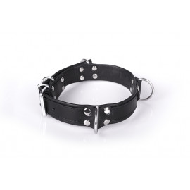 Kiotos Leather Deluxe Bondage Collar Black