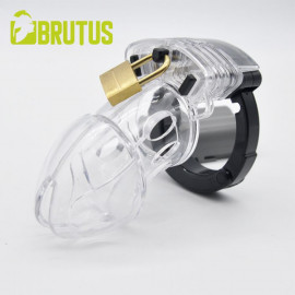 Brutus Alpha Cage Chastity Cage Clear
