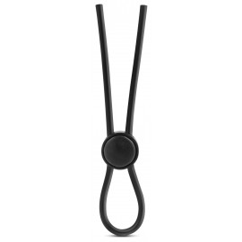 Blush Stay Hard Silicone Loop Cock Ring Black
