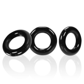 Oxballs Willy Cock Ring 3-Pack Black