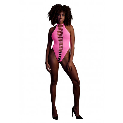 Ouch! Glow in the Dark High-Cut Body Neon Pink