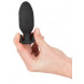 XouXou Remote Controlled Vibrating E-Stim Butt Plug Black
