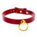 Taboom Bondage in Luxury O-Ring Collar Red