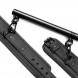 InToYou Black Shadow Detachable Rigid Spreader Bar and 4 Detachable Neoprene and Vegan Leather Cuffs Black