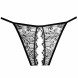 Allure Crotchless Enchanted Panty Black