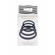 Sportsheets Navy Rubber O Ring Black 4 Pack