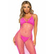 Leg Avenue Net Backless Maxi Dress 86963 Neon Pink