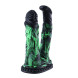 HiSmith WDA039-M-F Wildolo Glow-in-the-dark Liquid Silicone Double Dildo with App 22.7cm Black-Green