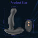 Paloqueth Plug with Vibrations & Finger Massage Mode Black