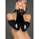 Noir Handmade F197 Lacquered Eco Leather and Powerwetlook Gloves