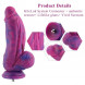 HiSmith HSA102 Huge Slightly Curved Silicone Dildo KlicLok 9.45