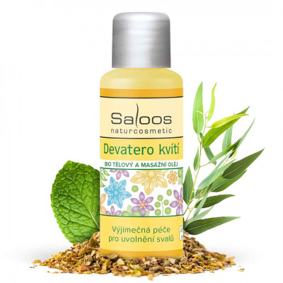 Saloos Devatero kvítí - Bio tělový a masážní olej 50ml