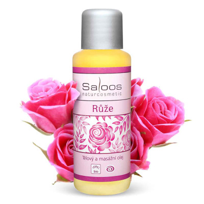 Saloos Růže - Bio tělový a masážní olej 50ml