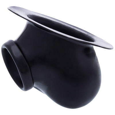 Toylie Latex Penis Sleeve Ben with Base Plate Black