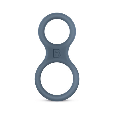 Boners Boners Silicone Cock Ring and Ball Stretcher Grey