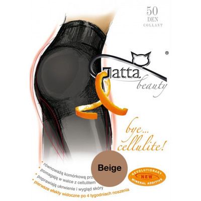 Gatta Bye Cellulit 50 - Zeštíhlující punčochy Beige Tělová