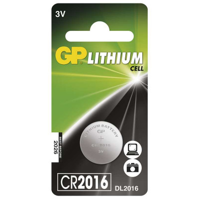 Baterie lithiová knoflíková GP CR2016 1ks