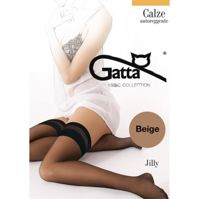 Gatta Jilly - Samodržící punčochy Beige