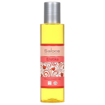 Saloos Erotika - Bio tělový a masážní olej 125ml