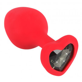 You2Toys Silicone Plug Heart Red Medium