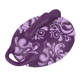 Bouncy Bliss Flow Sit-On Vibrator Purple