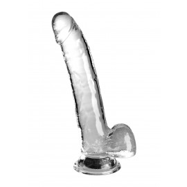 Pipedream King Cock Clear Cock with Balls 9" Transparent