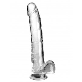 Pipedream King Cock Clear Cock with Balls 11" Transparent