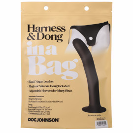 Doc Johnson in a Bag Harness & Dong Black