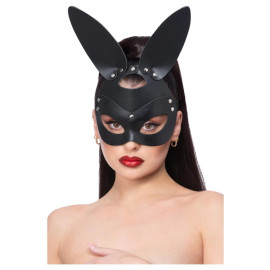 Fever Mock Leather Rabbit Mask Black