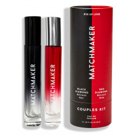 Matchmaker Pheromone Parfum Couples Kit Black & Red Diamond 2x10ml