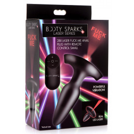 Booty Sparks Laser Fuck Me Small Anal Plug with Remote Control Black
