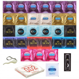 Balíček Toho Nej Co Existuje - 30ks nejlepších kondomů z našeho sortimentu + dárky