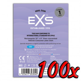 EXS Oral Dam Natural 100 pack
