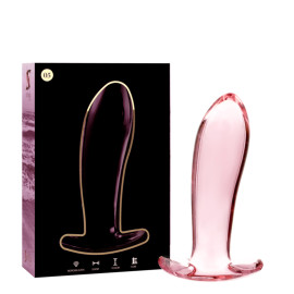 Ibiza Nebula Model 5 Anal Plug Borosilicate Glass 12.5x3.5cm Pink