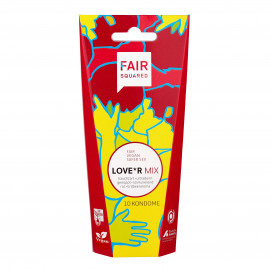 Fair Squared Love r Mix Fair Trade Vegan Condoms 10 pack
