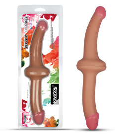 LoveToy Holy Dong Premium Silicone Double Ended Dildo 12.5" Flesh