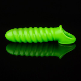 Ouch! Glow in the Dark Swirl Stretchy Penis Sleeve
