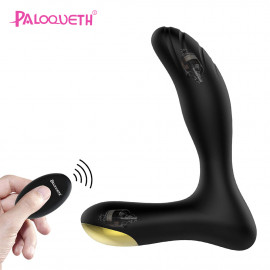 Paloqueth Vibrating Prostate Massager with Remote Black