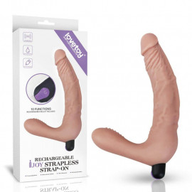 LoveToy Rechargeable IJOY Strapless Strap-on Flesh