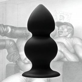 Tom of Finland Weighted Silicone Anal Plug-Black