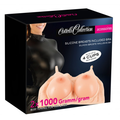 Cottelli Silicone Breasts included Bra 2x1000g