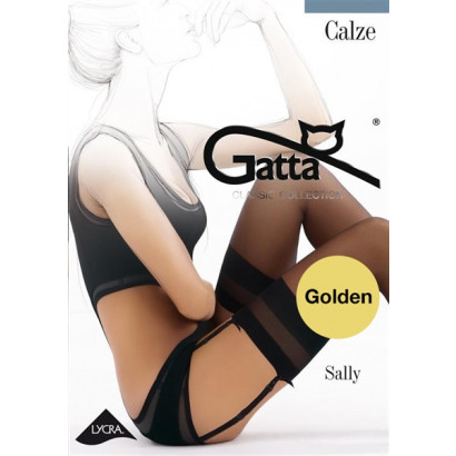 Gatta Sally - Punčochy na podvazkový pás Golden