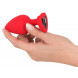 You2Toys Silicone Plug Heart Red Large