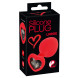 You2Toys Silicone Plug Heart Red Large