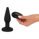 Anos RC Inflatable Butt Plug with Vibration Black
