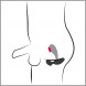 Rebel RC Two Spot Prostate & Perineum Massager Black