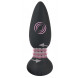 Black Velvets Remote Controlled Silicone Rotating & Vibrating Plug