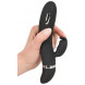 XouXou Silicone E-Stim Rabbit Vibrator Black